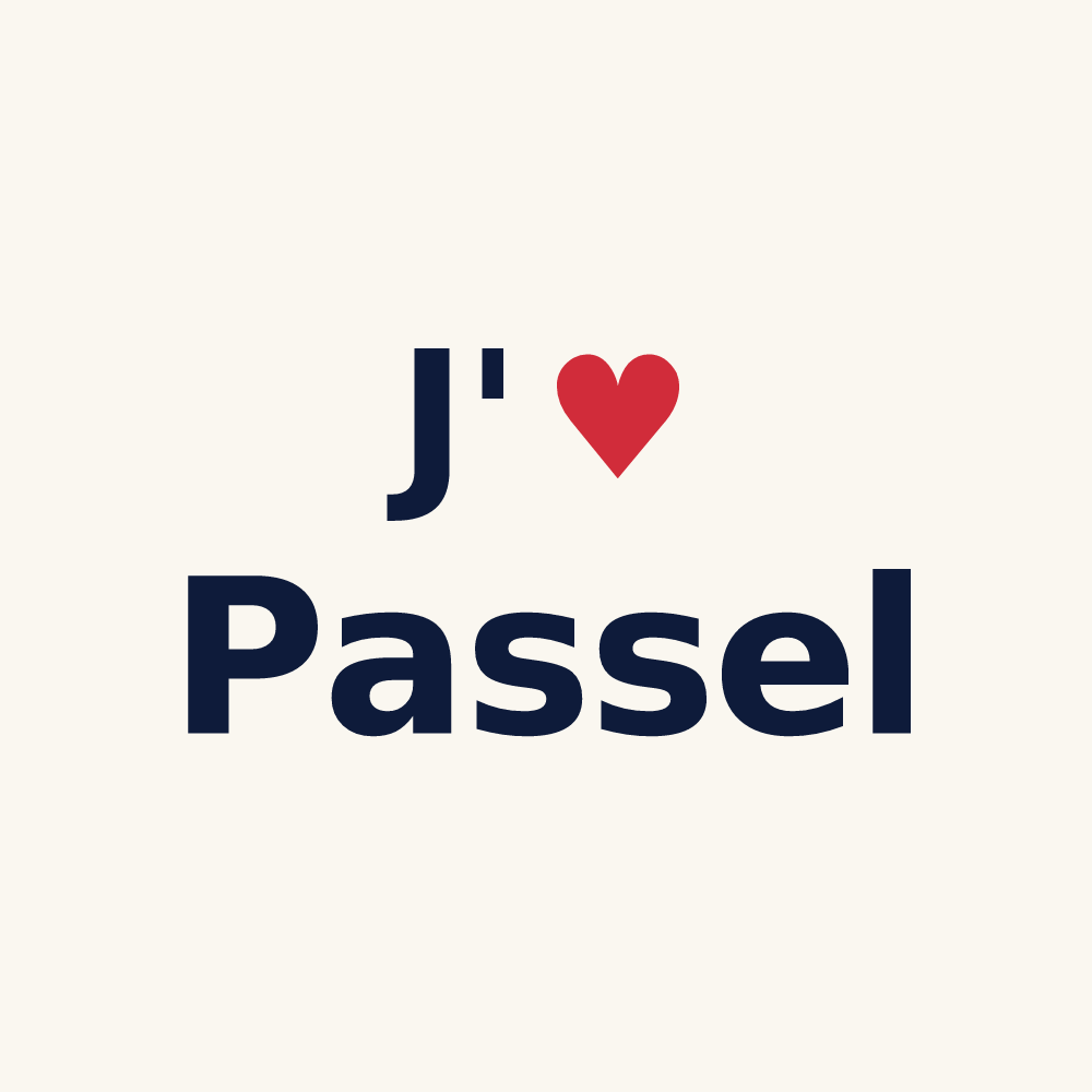 Tasse personnalisée Passel — design J'aime Passel