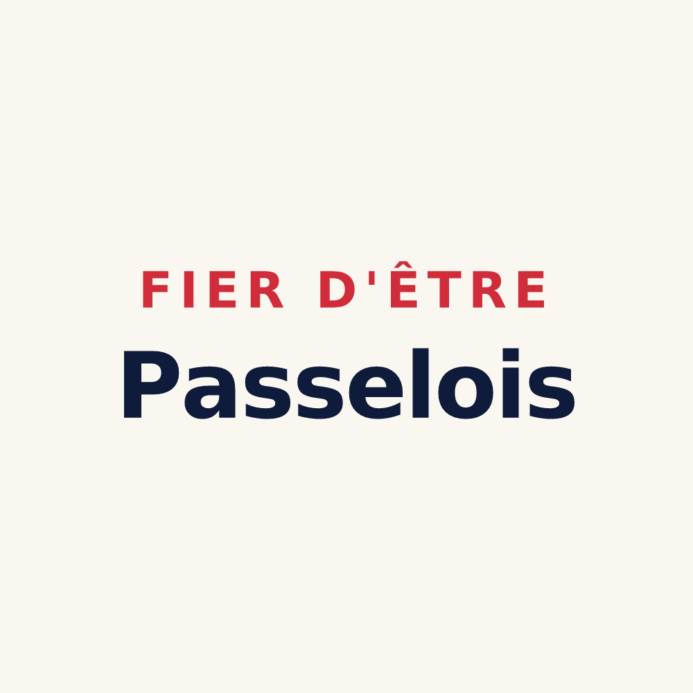 Tasse « Fier d'être Passelois » — design pour Passel
