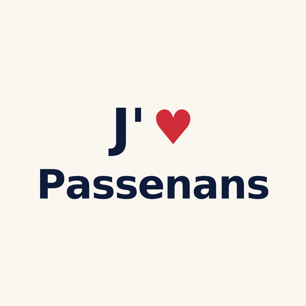 Tasse personnalisée Passenans — design J'aime Passenans