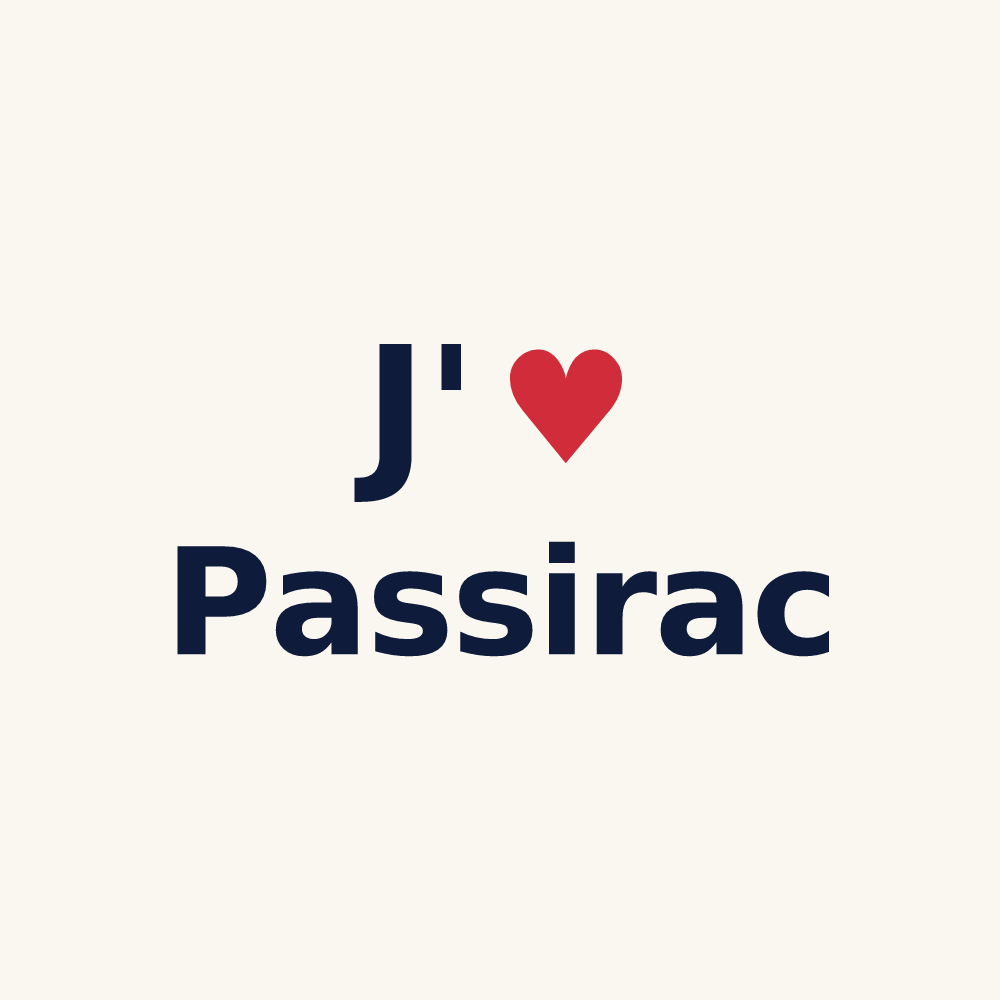 Tasse personnalisée Passirac — design J'aime Passirac