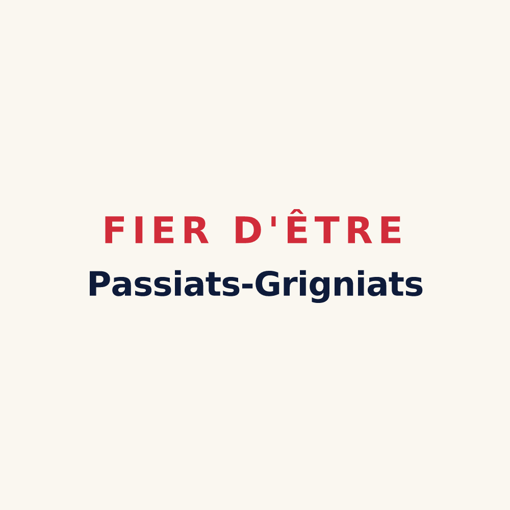 Tasse « Fier d'être Passiats-Grigniats » — design pour Passy-Grigny