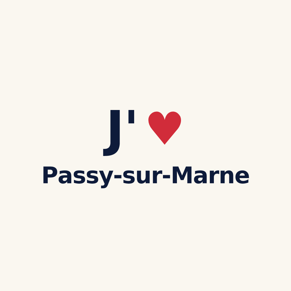 Tasse personnalisée Passy-sur-Marne — design J'aime Passy-sur-Marne