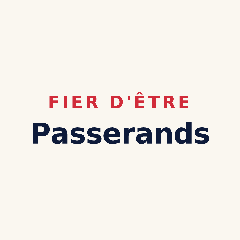 Tasse « Fier d'être Passerands » — design pour Passy