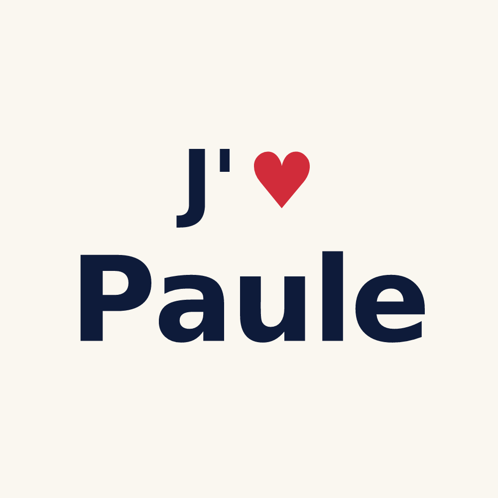 Tasse personnalisée Paule — design J'aime Paule