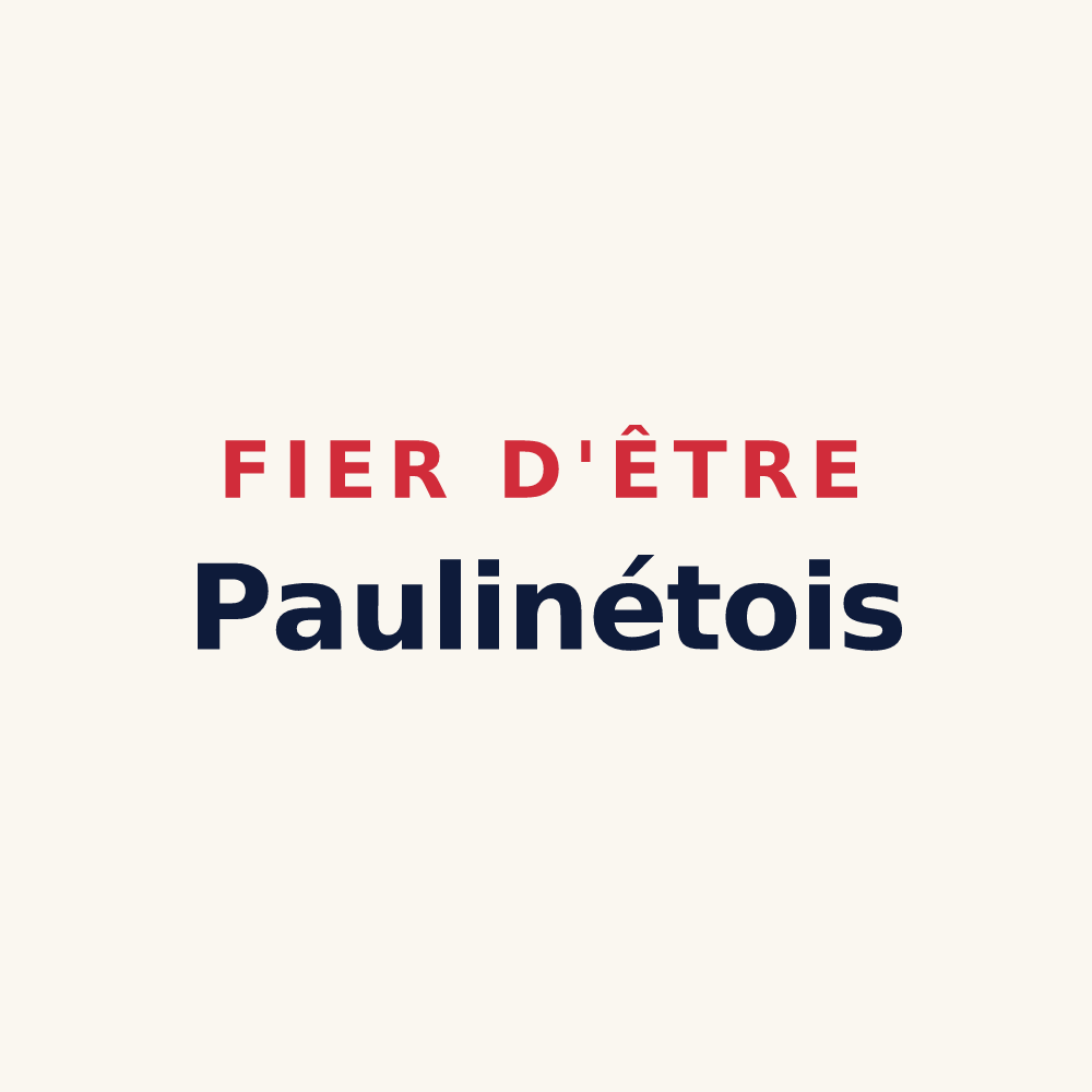 Tasse « Fier d'être Paulinétois » — design pour Paulinet
