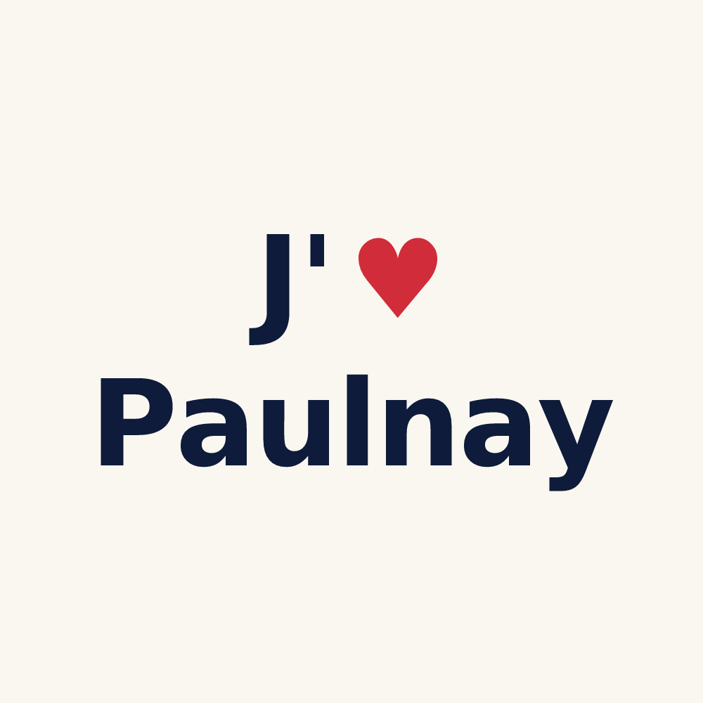 Tasse personnalisée Paulnay — design J'aime Paulnay