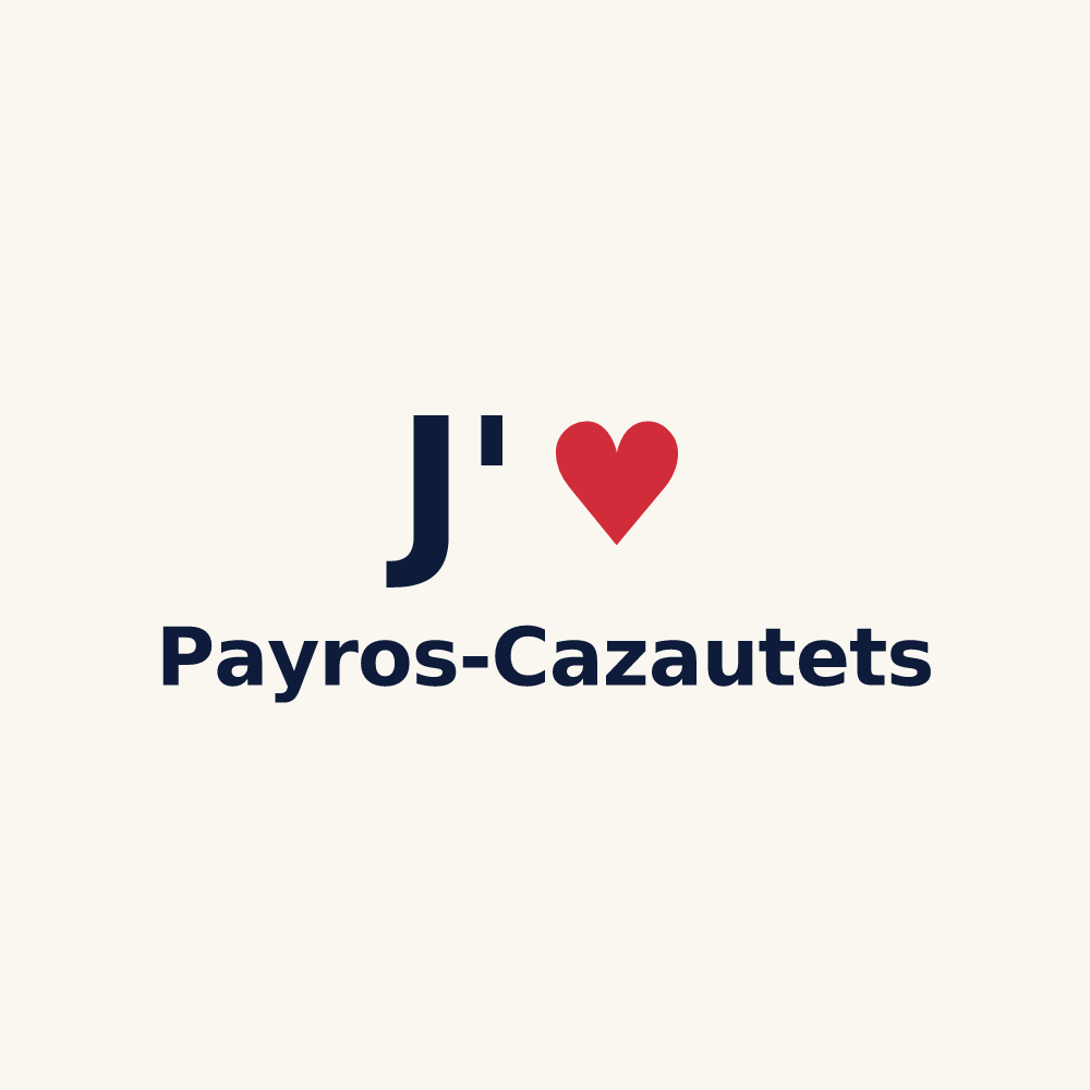Tasse personnalisée Payros-Cazautets — design J'aime Payros-Cazautets