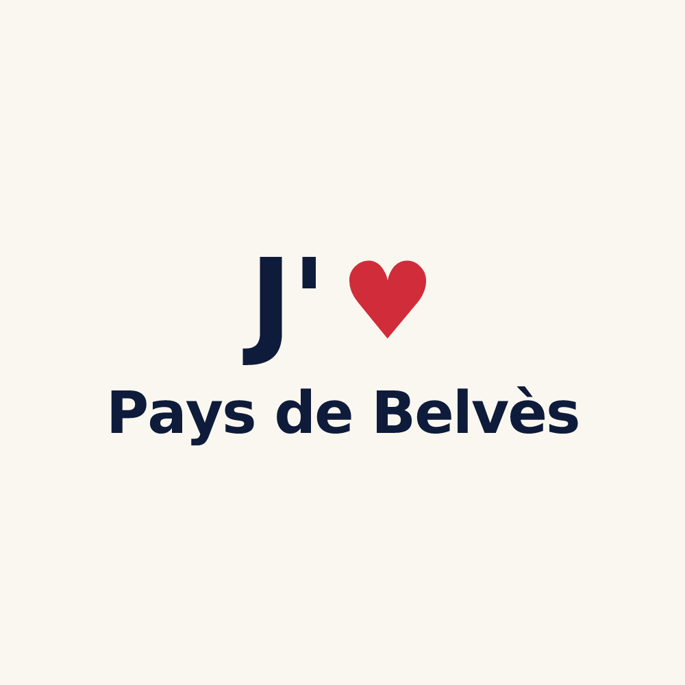 Tasse personnalisée Pays de Belvès — design « J'aime Pays de Belvès » imprimé sur la tasse