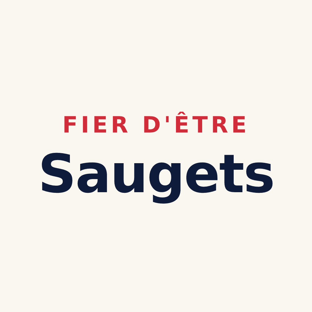 Tasse « Fier d'être Saugets » — design pour Pays-de-Montbenoît