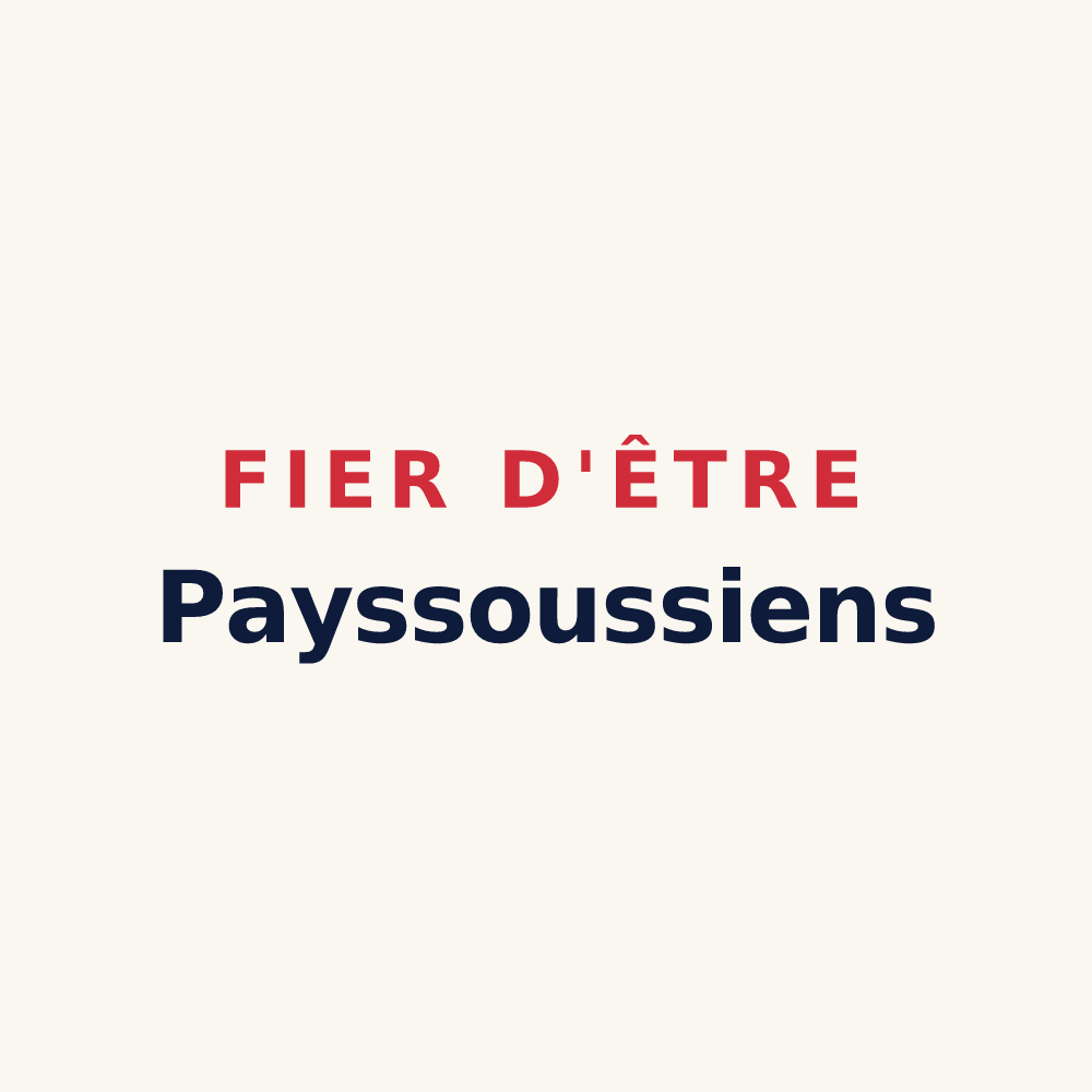 Tasse « Fier d'être Payssoussiens » — design pour Payssous