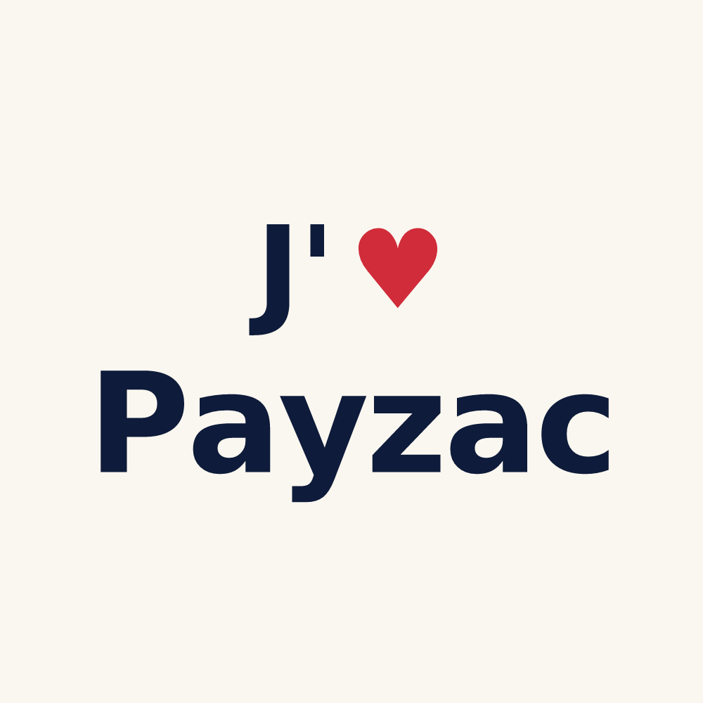 Tasse personnalisée Payzac — design J'aime Payzac