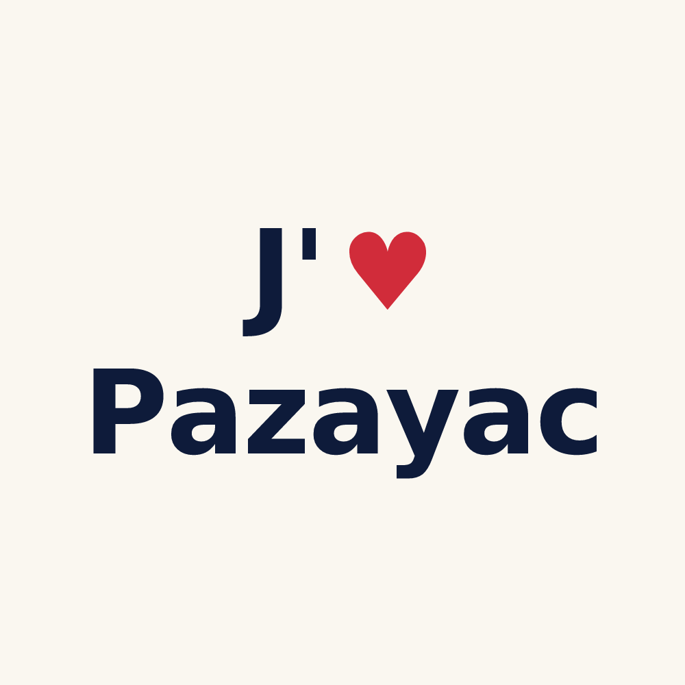 Tasse personnalisée Pazayac — design J'aime Pazayac