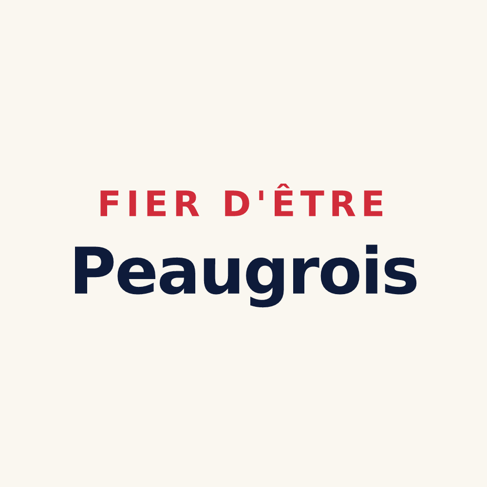 Tasse « Fier d'être Peaugrois » — design pour Peaugres