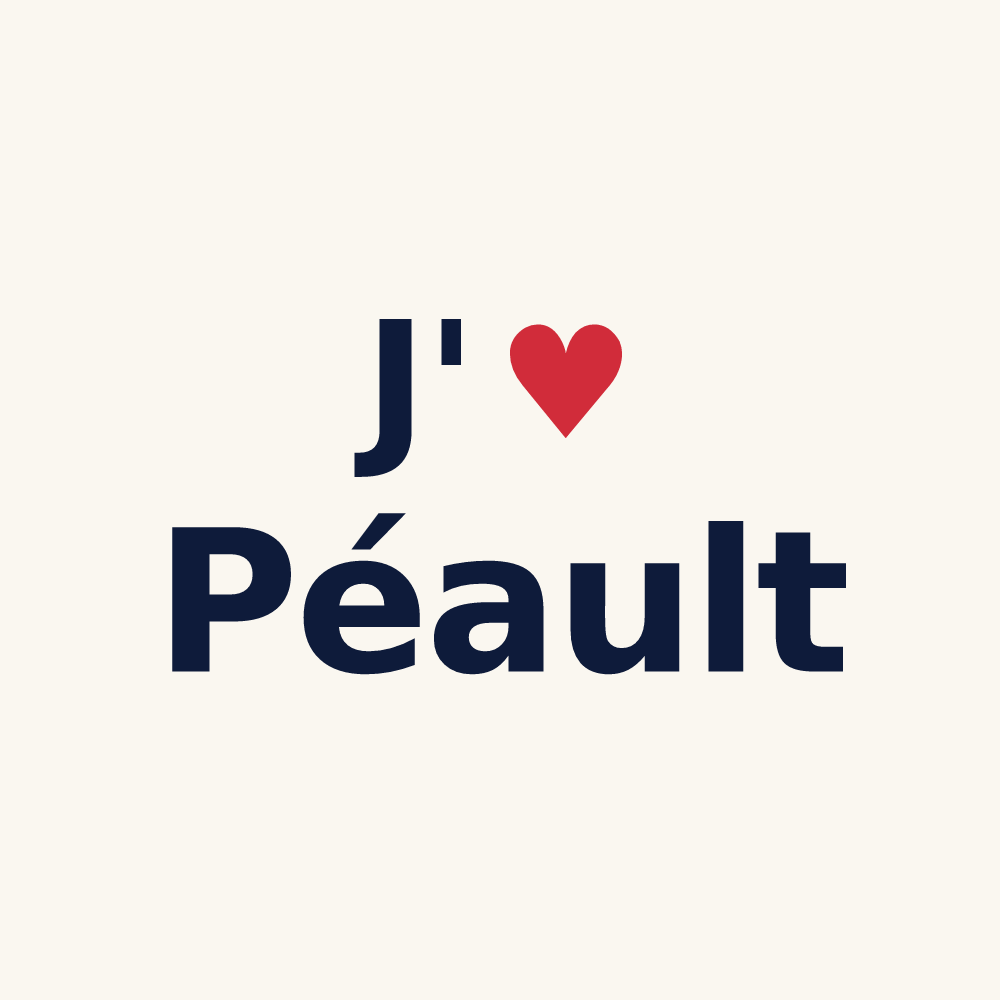 Tasse personnalisée Péault — design J'aime Péault