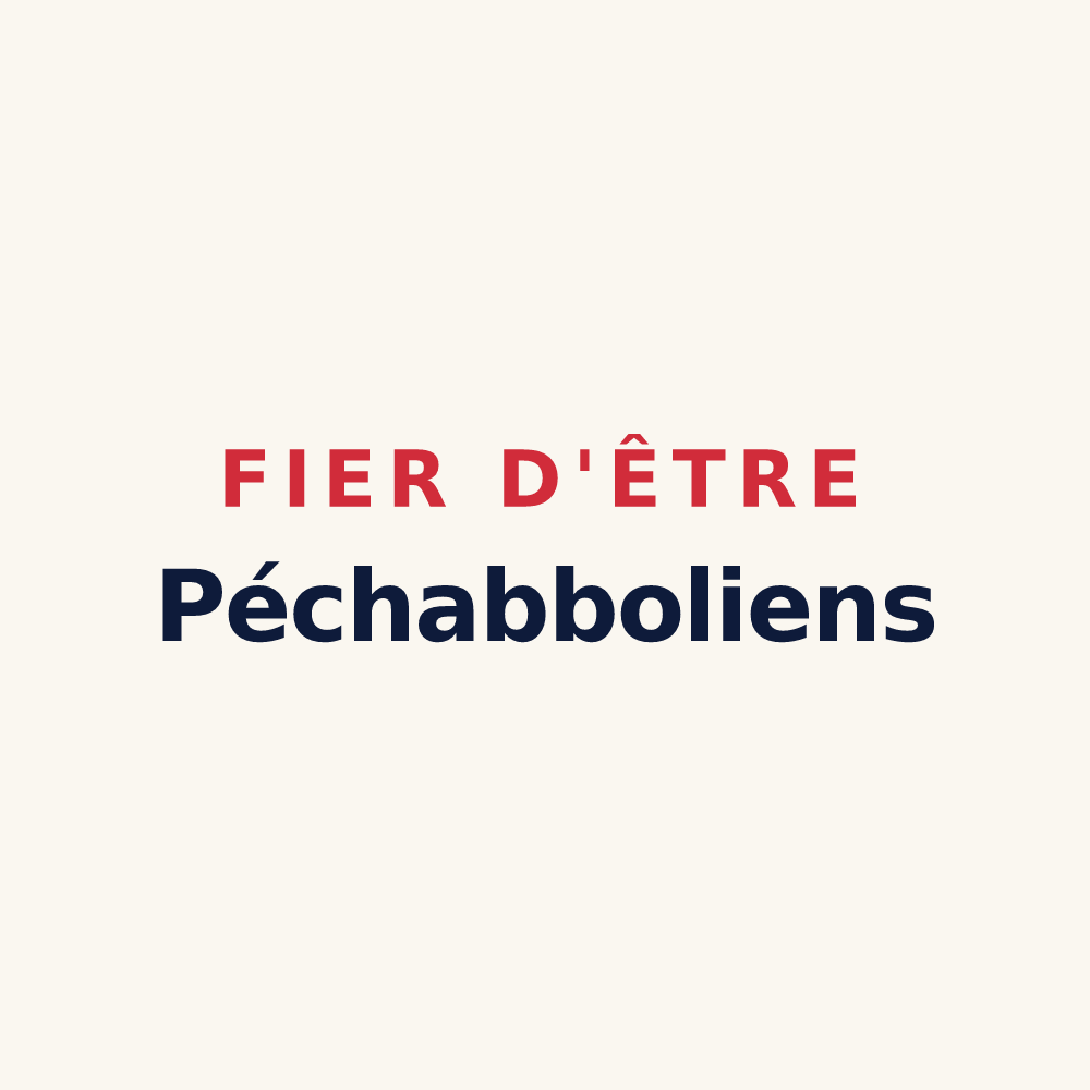 Tasse « Fier d'être Péchabboliens » — design pour Péchabou
