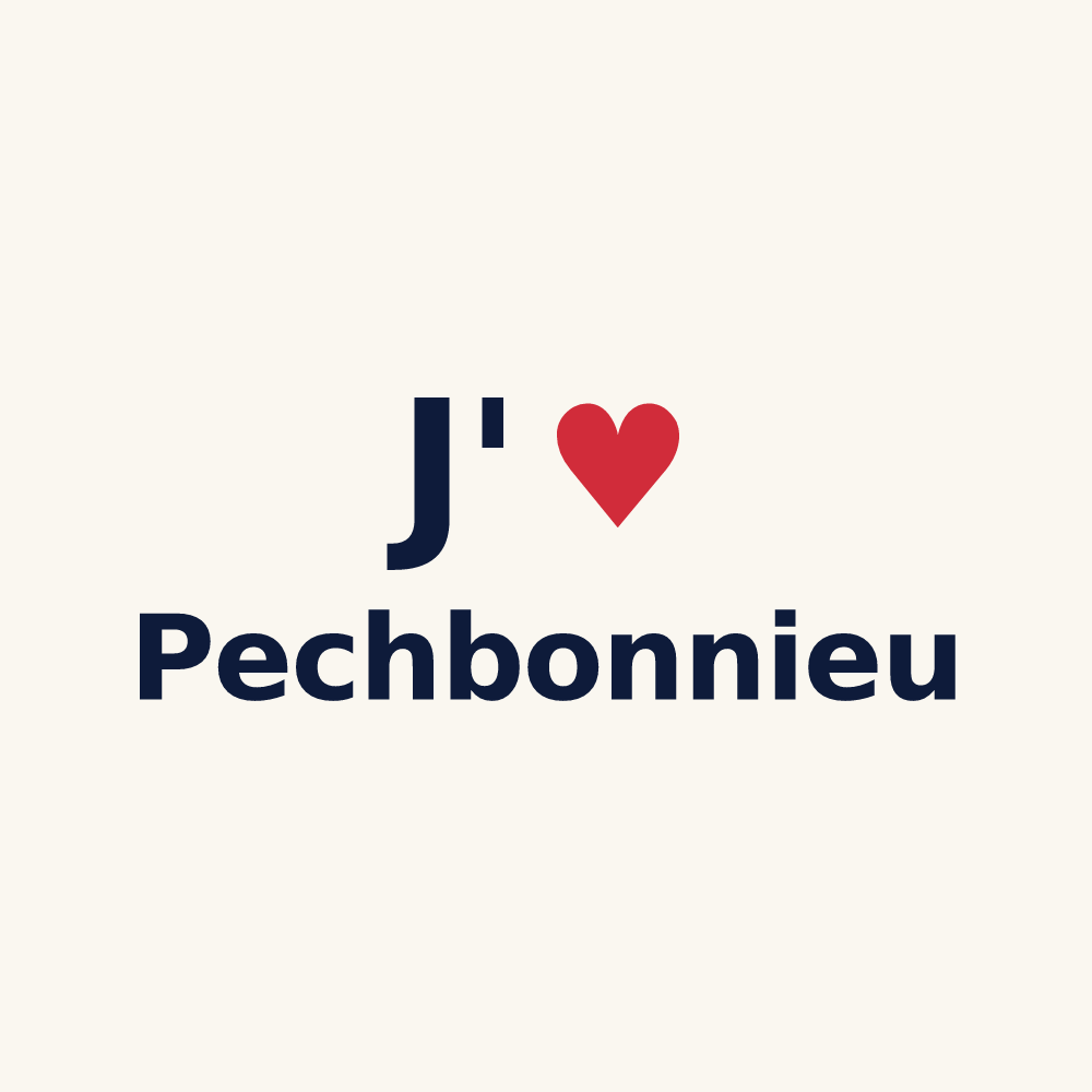 Tasse personnalisée Pechbonnieu — design J'aime Pechbonnieu