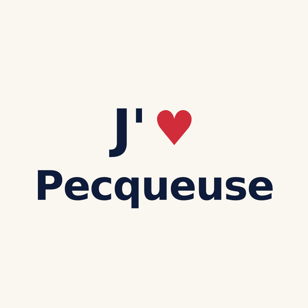 Tasse personnalisée Pecqueuse — design J'aime Pecqueuse