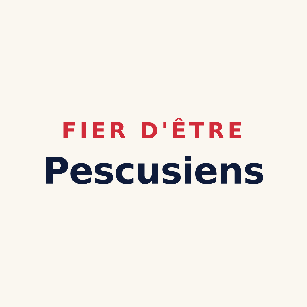 Tasse « Fier d'être Pescusiens » — design pour Pecqueuse