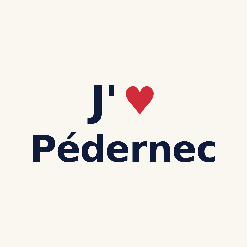Tasse personnalisée Pédernec — design J'aime Pédernec