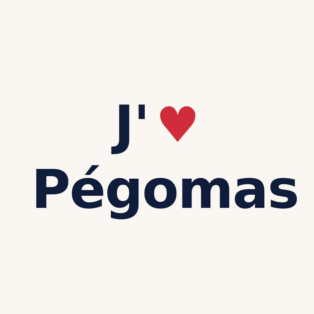 Tasse personnalisée Pégomas — design J'aime Pégomas