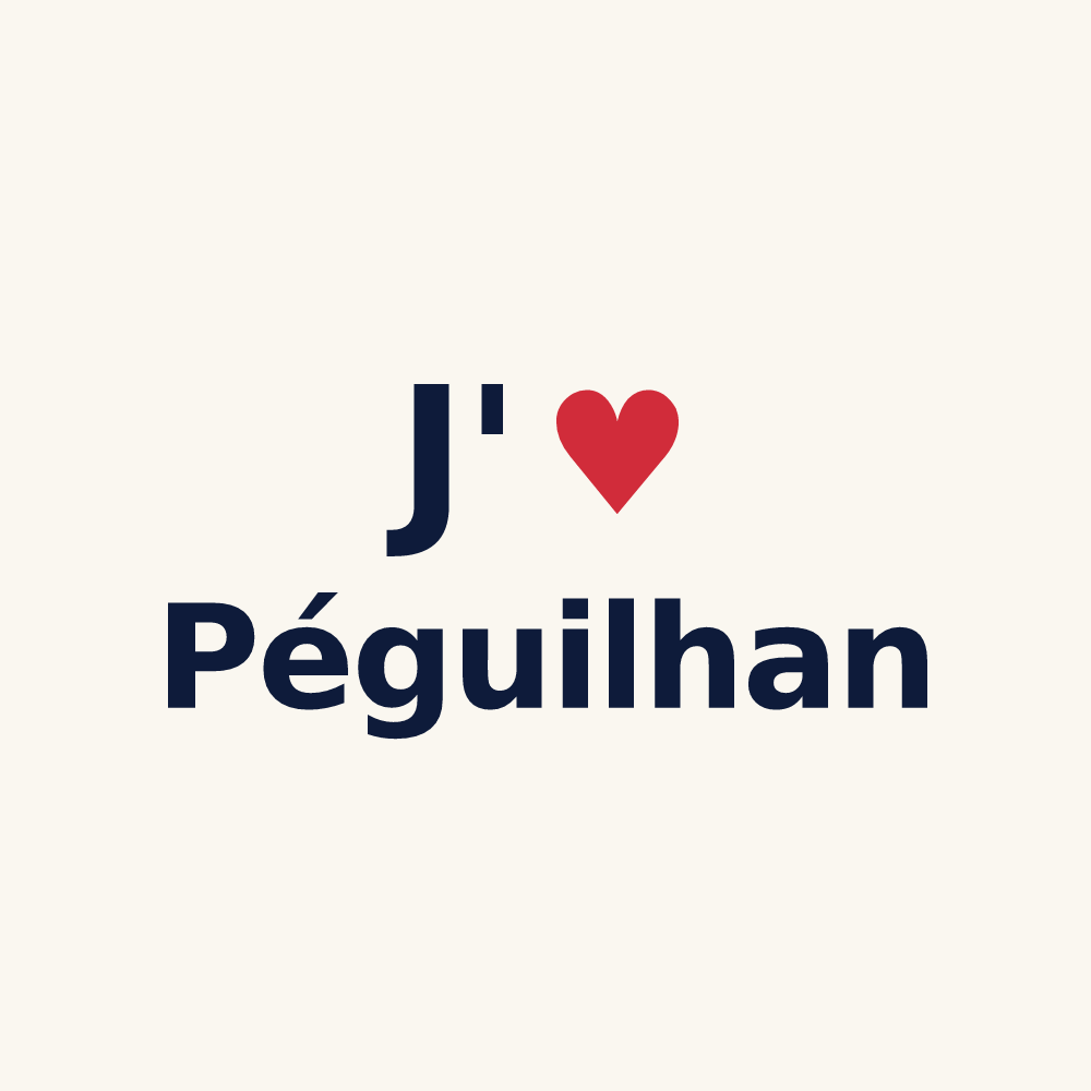 Tasse personnalisée Péguilhan — design J'aime Péguilhan