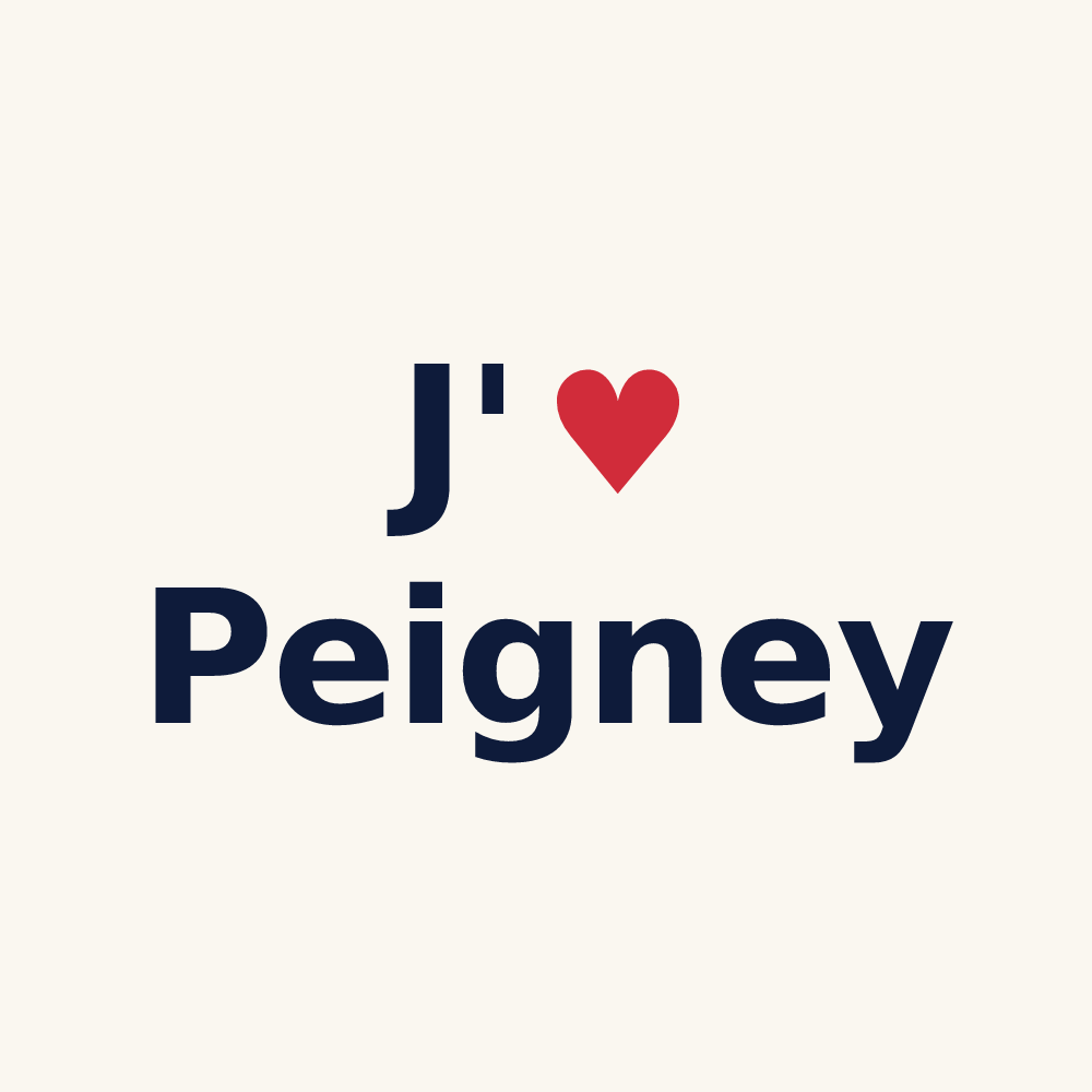 Tasse personnalisée Peigney — design J'aime Peigney