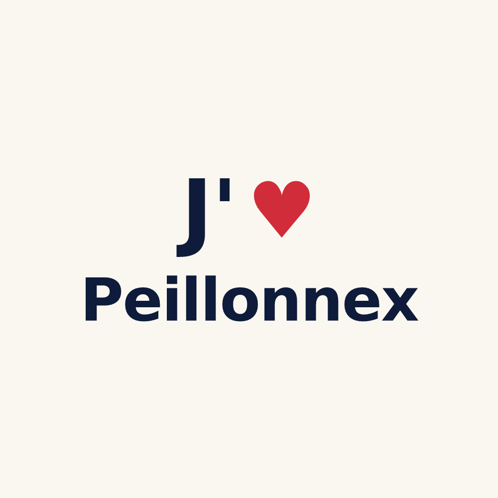 Tasse personnalisée Peillonnex — design J'aime Peillonnex