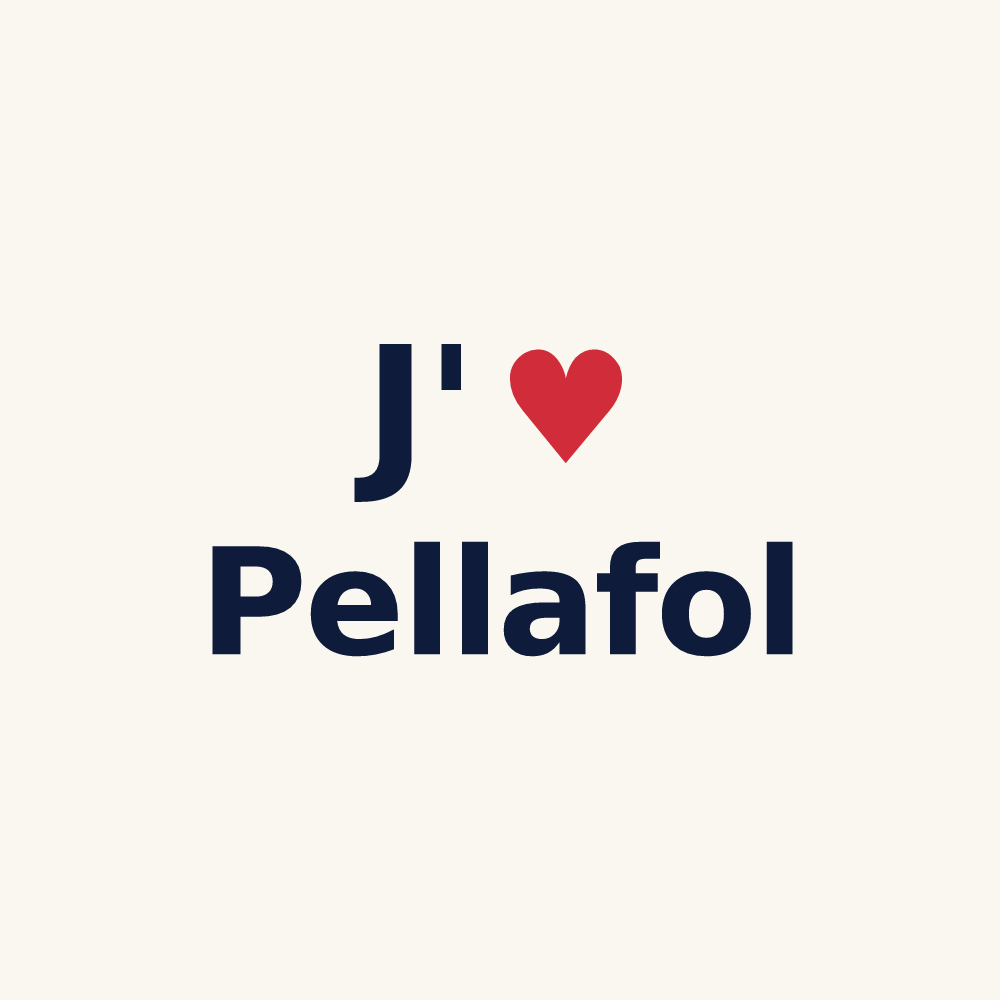 Tasse personnalisée Pellafol — design J'aime Pellafol