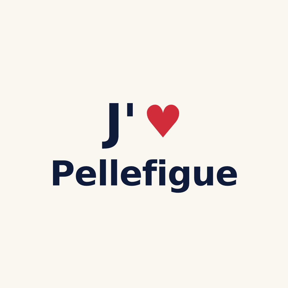 Tasse personnalisée Pellefigue — design J'aime Pellefigue