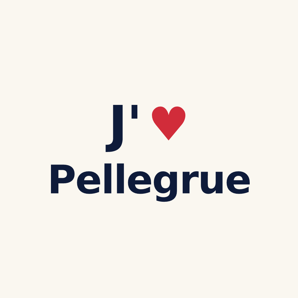 Tasse personnalisée Pellegrue — design J'aime Pellegrue