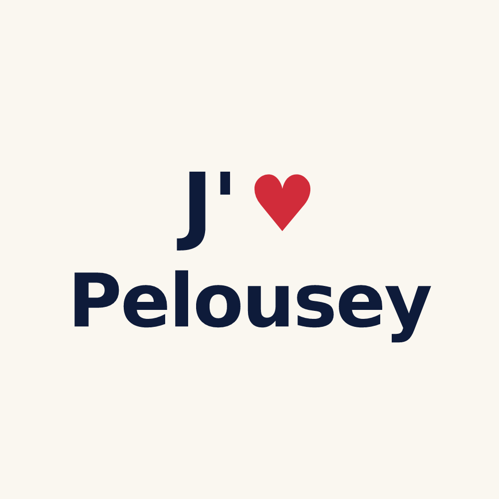 Tasse personnalisée Pelousey — design J'aime Pelousey
