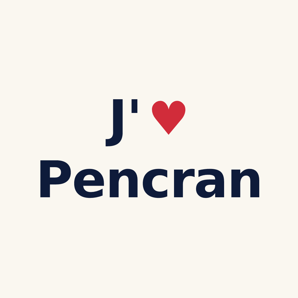 Tasse personnalisée Pencran — design J'aime Pencran