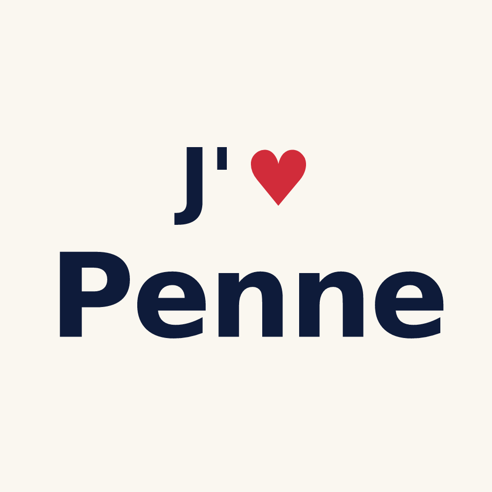 Tasse personnalisée Penne — design J'aime Penne