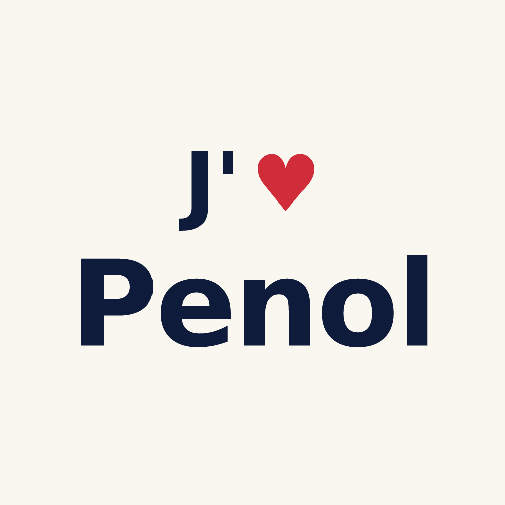 Tasse personnalisée Penol — design J'aime Penol
