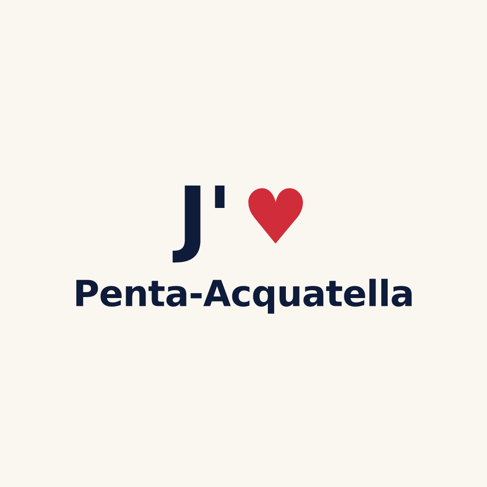 Tasse personnalisée Penta-Acquatella — design J'aime Penta-Acquatella
