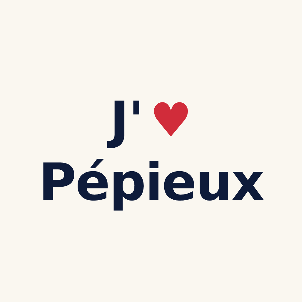 Tasse personnalisée Pépieux — design J'aime Pépieux