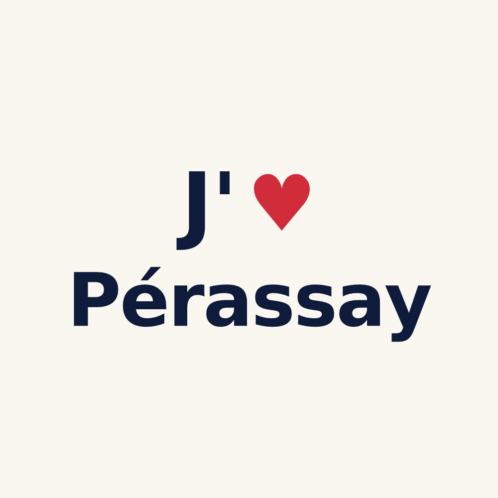 Tasse personnalisée Pérassay — design J'aime Pérassay