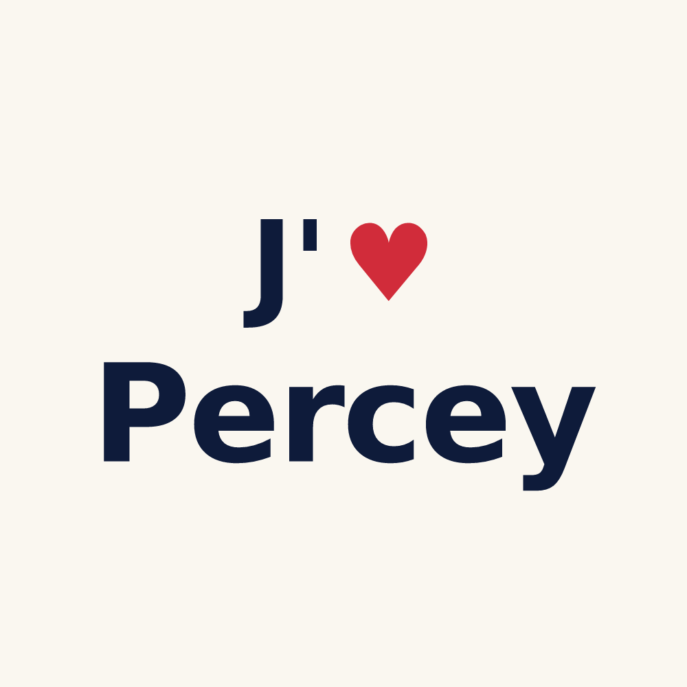 Tasse personnalisée Percey — design J'aime Percey