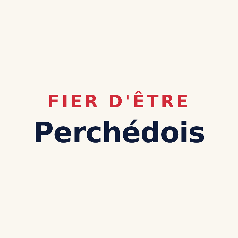 Tasse « Fier d'être Perchédois » — design pour Perchède