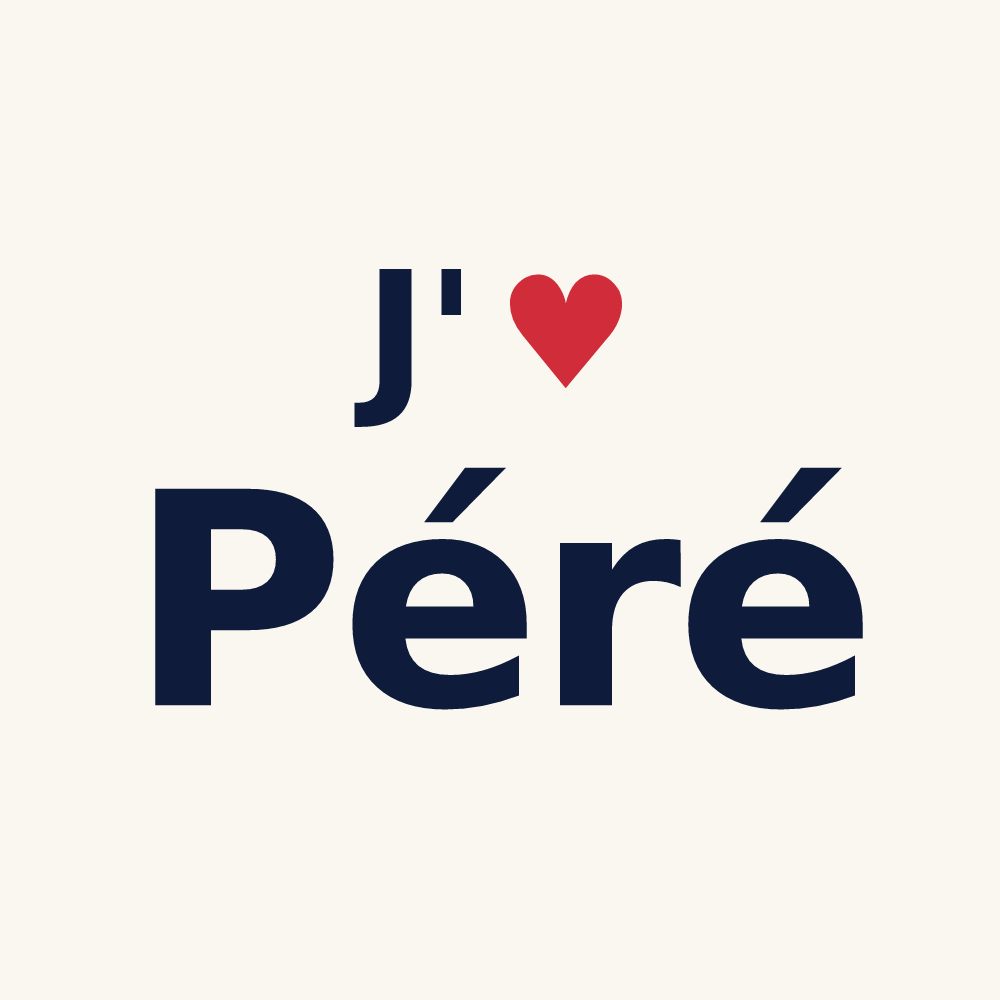 Tasse personnalisée Péré — design J'aime Péré