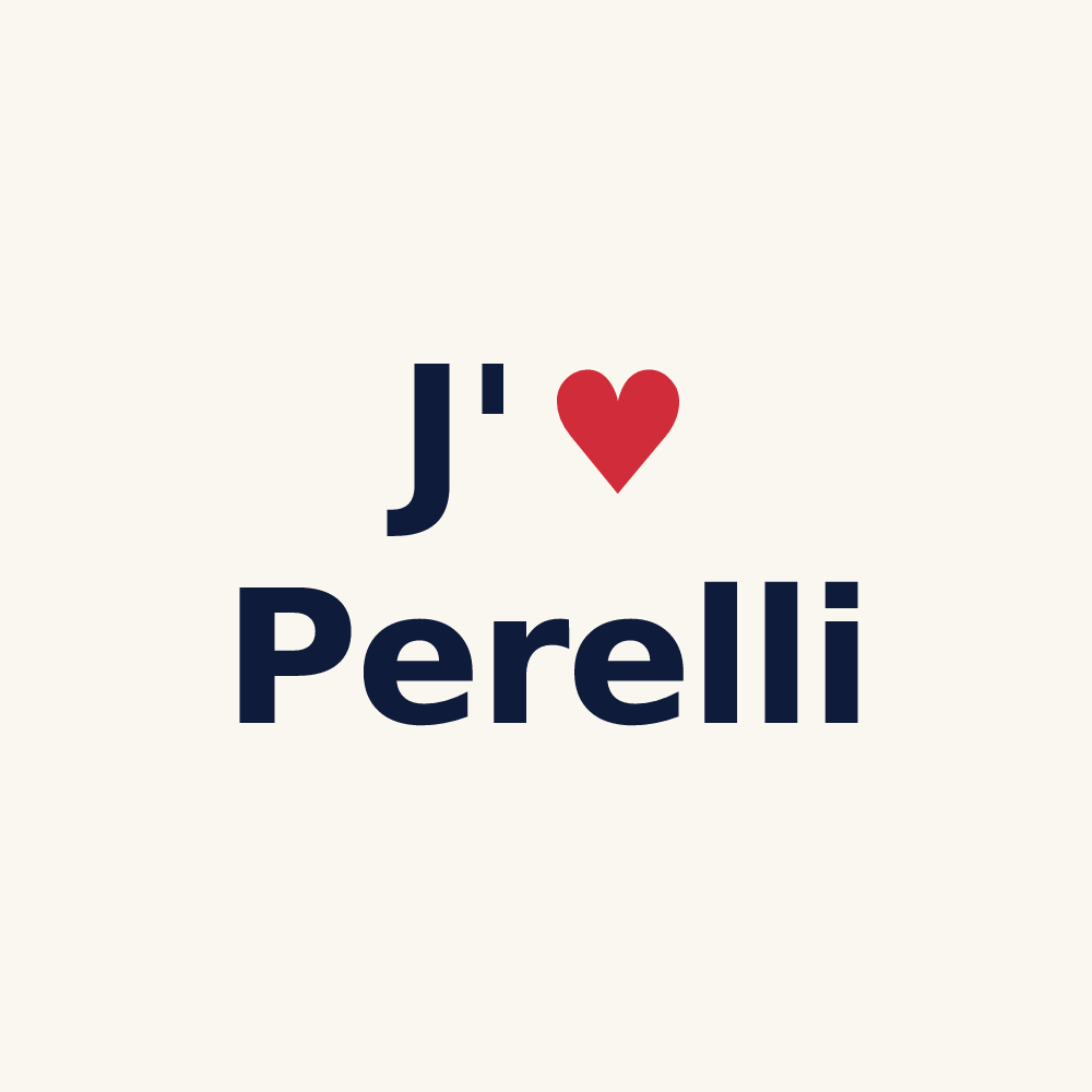 Tasse personnalisée Perelli — design J'aime Perelli