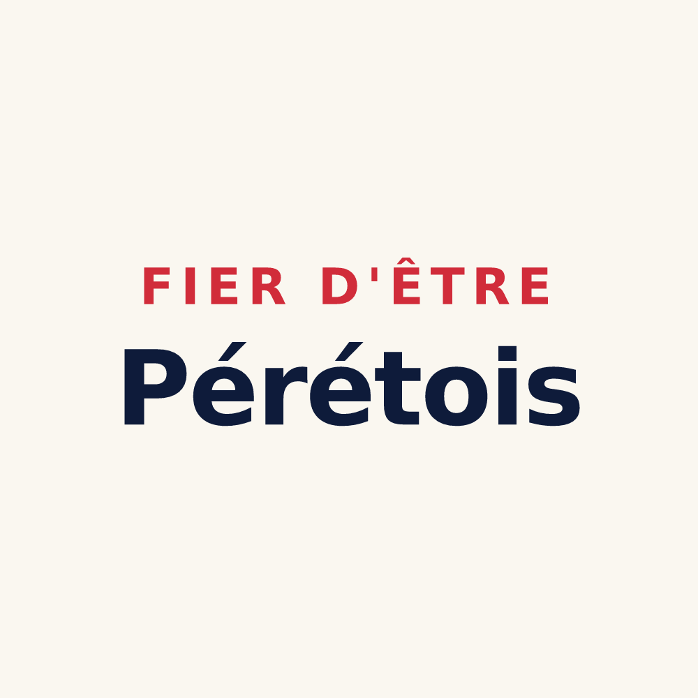 Tasse « Fier d'être Pérétois » — design pour Péret-Bel-Air