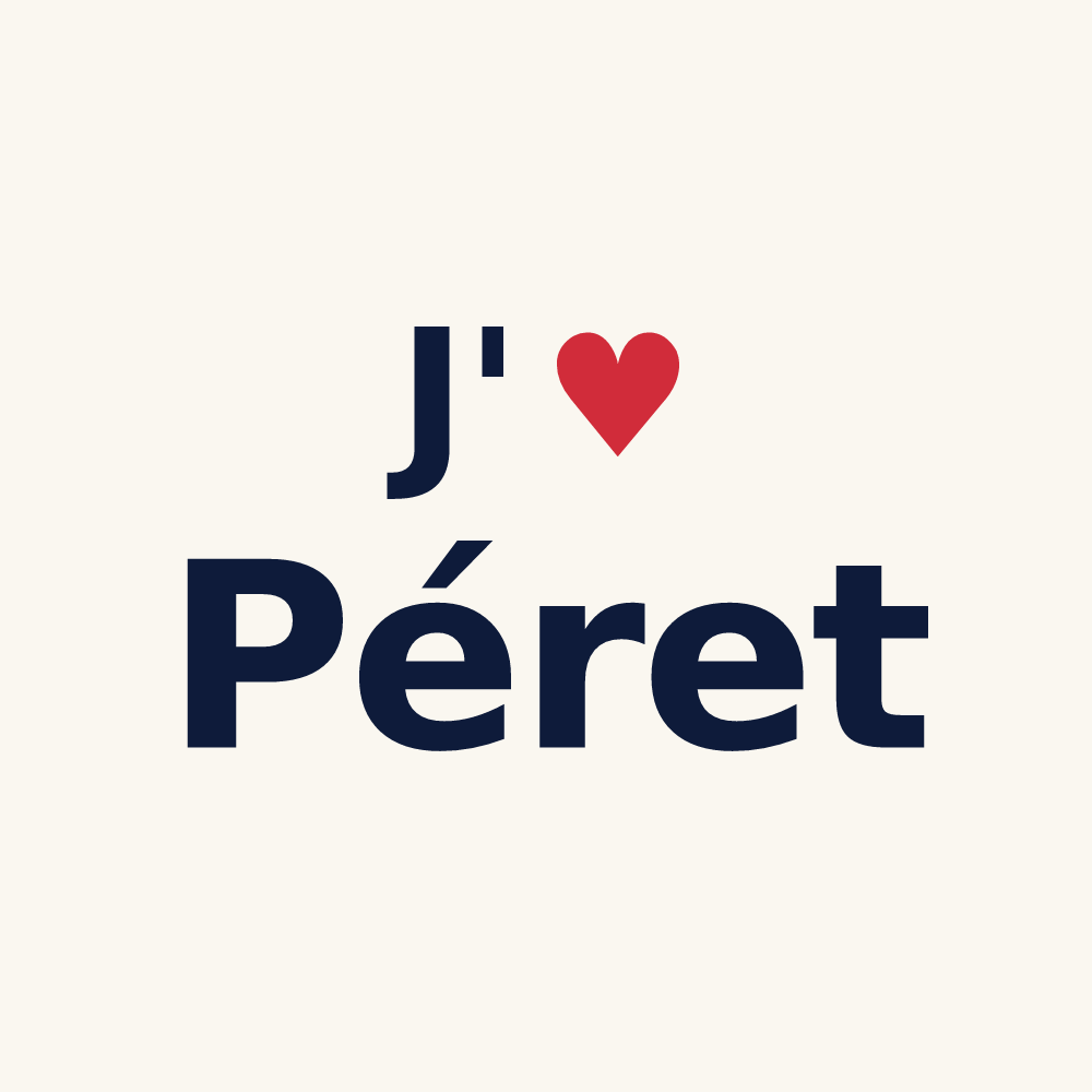 Tasse personnalisée Péret — design J'aime Péret