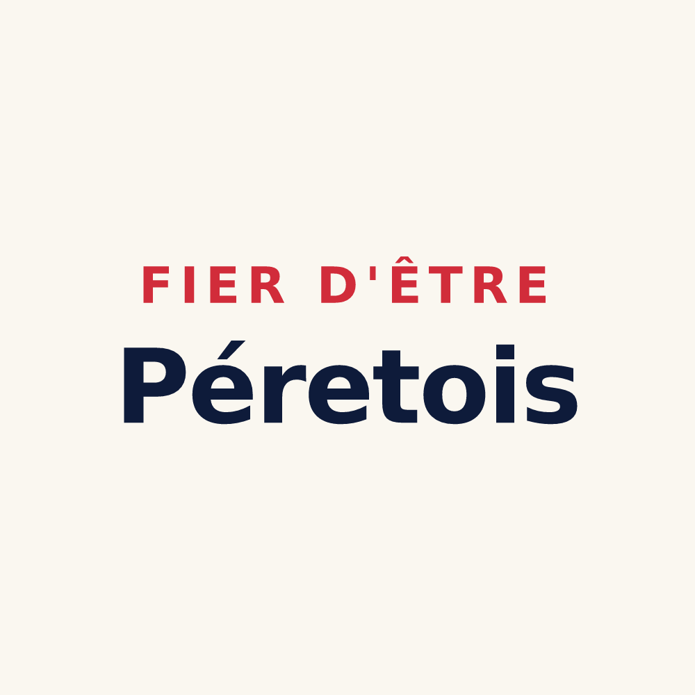 Tasse « Fier d'être Péretois » — design pour Péret