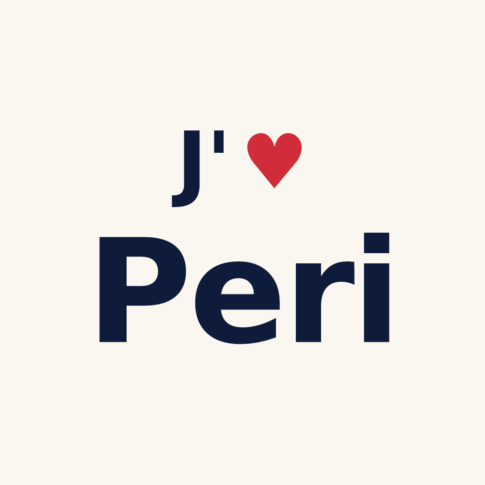 Tasse personnalisée Peri — design J'aime Peri
