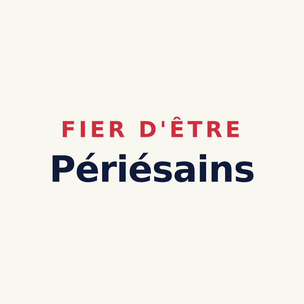 Tasse « Fier d'être Périésains » — design pour Périers-sur-le-Dan