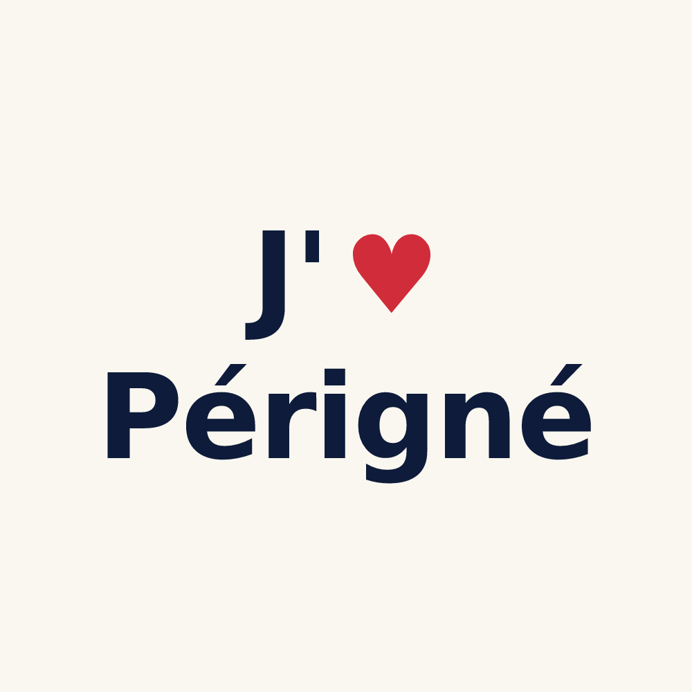 Tasse personnalisée Périgné — design J'aime Périgné