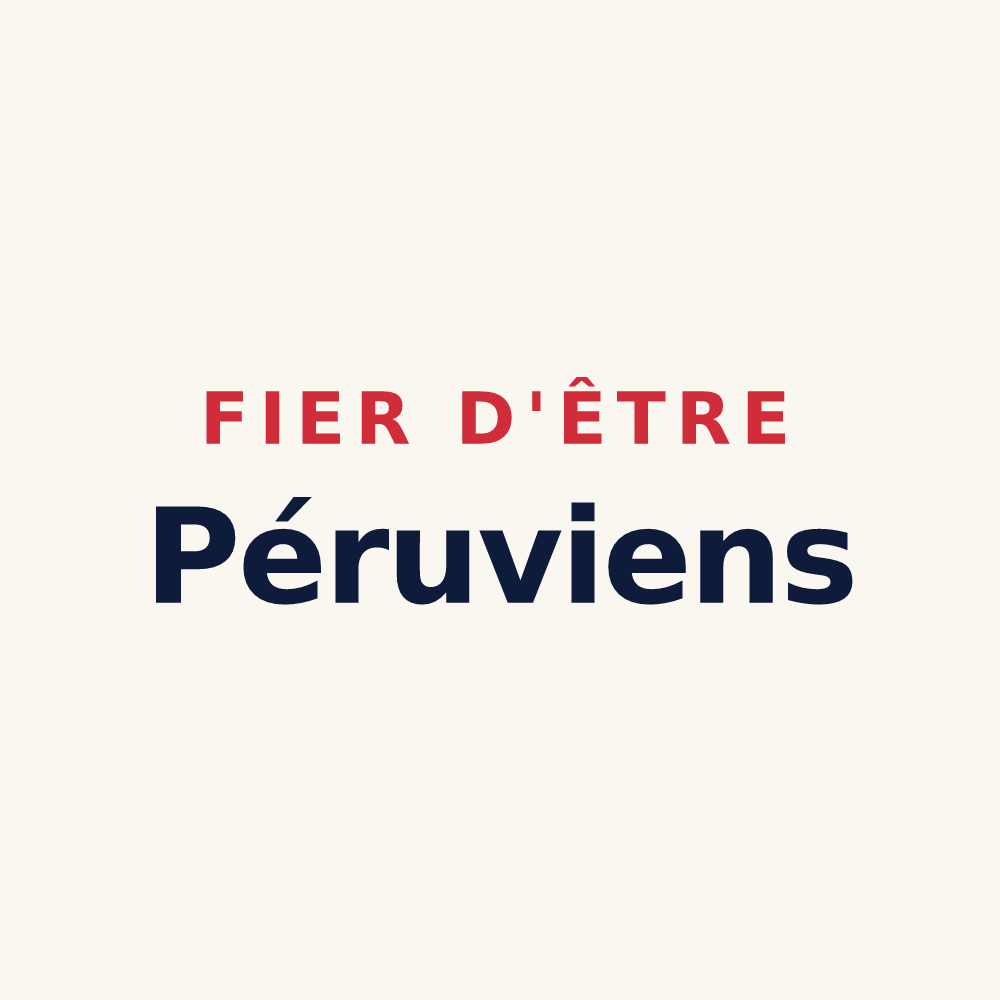 Tasse « Fier d'être Péruviens » — design pour Périgny