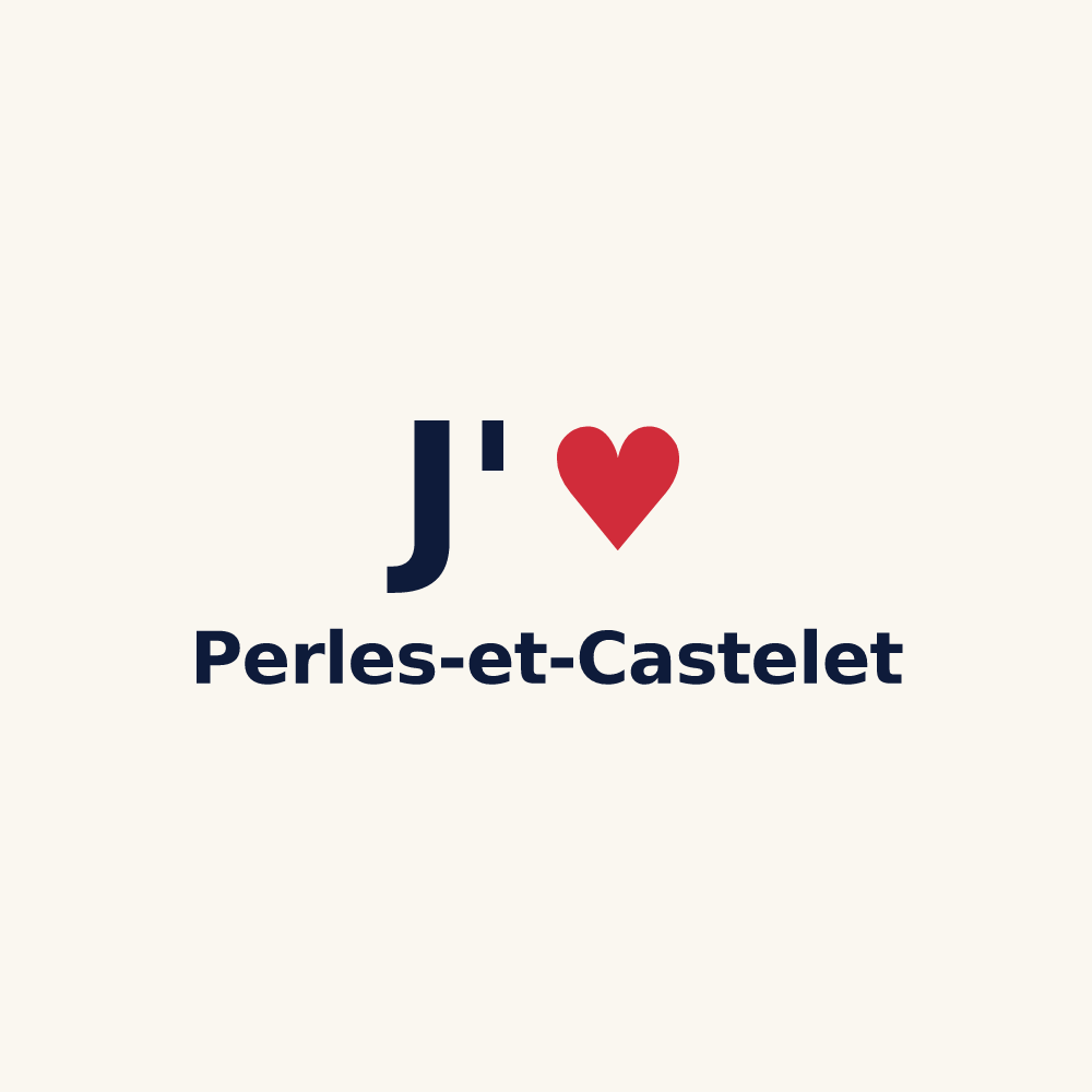 Tasse personnalisée Perles-et-Castelet — design J'aime Perles-et-Castelet