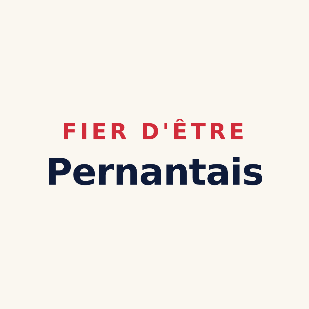 Tasse « Fier d'être Pernantais » — design pour Pernant